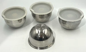 4 Tramontina 18/10 Stainless Steel Bowl with Plastic Lid 10 oz - Picture 1 of 9