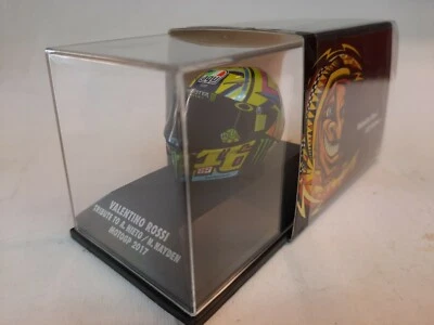 Minichamps V. Rossi AGV Helmet MotoGP tribute Nieto Hyden 2017 1/8 399170056 - Immagine 1 di 3