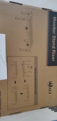 Computer Monitor Laptop Riser Desktop Organizer Space Saver Adjustable Height - Image 1 of 3