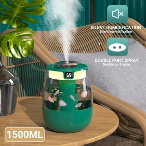 Heavy-Duty Humidifier: 700KHz Oscillation,280ml/h Fog,Night Light & Three Mode - Picture 1 of 12
