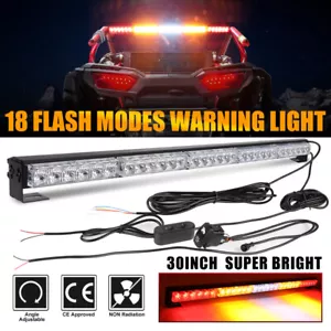 Strobe 30" LED Rear Chase Light Bar for ATV UTV Offroad Running/Brake/Reverse - Foto 1 di 10
