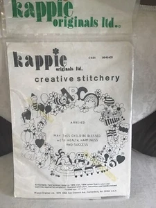 New Arrived Nursery Baby Stitchery Cross Stitch Kit 1979 Sampler Kappie Original - Picture 1 of 4