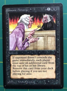 Demonic Attorney Beta NM. Rare, Reserved List, MTG Magic. - Picture 1 of 13