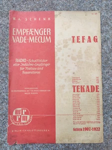 Empfänger Vade-Mecum Radio-Schaltbilder Nr. 22 Seiten 1907-1922 1945 - Bild 1 von 2