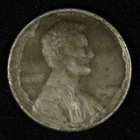 1989 Lincoln Memorial Cent Struck on Dime Planchet Error Coin - Free Shipping US Cover