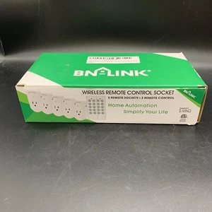 NEW BN-LINK Wireless Remote Control Socket Electrical Outlet Set of 5/2 Remotes - Picture 1 of 4