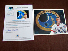 ALAN SHEPARD APOLLO 14 NASA ASTRONAUT SIGNED VINTAGE 10 X 8 LITHO PHOTO ZARELLI