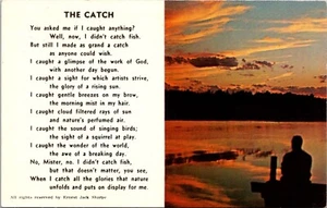 Postal Michigan Tall Tales And Poems The Catch Ernest Jack Sharpe De colección UNP - Imagen 1 de 2