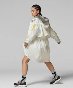 STELLA MCCARTNEY for Adidas Logo-print Shell Parka White Size S fits M RRP £200 - Picture 1 of 16