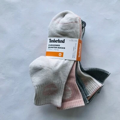Timberland Women's Cushioned Quarter Socks 5 Pairs Size: 6.5-9.5 - Image 1 of 4