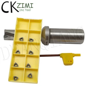 1× WCΦ18-3D-C25 18mm WC/SP/WD CNC Indexable U Drill + 10Pcs WCMT030208 3mm - Foto 1 di 8