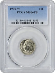1996-W Roosevelt Dime MS66FB PCGS - Picture 1 of 2