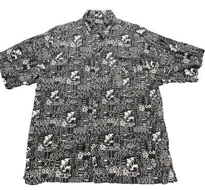 Vintage Ocean Pacific Hawaiian Shirt Mens Large OP Floral Resort Wear Cruise 90s - Image 1 of 4