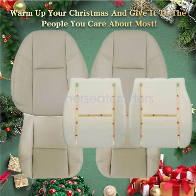 6PCS For 2007 2008 Cadillac Escalade EXT ESV Both Side AC Seat Cover Tan W/ Foam Foto 1 de 4