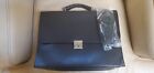 TAVECCHI Black Nappa Leather Briefcase. With 2 large spaces for documents.