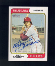 2023 Topps Heritage Mike Schmidt Real One's Blue Ink Autograph Auto #74RO-MS