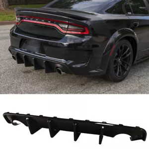 Difusor trasero para Dodge Charger Widebody 2020-2023 parachoques labio brillo negro - Imagen 1 de 8
