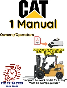 CAT NO10NSFP CARRETILLA ELEVADORA ORUGA OPERADORES PROPIETARIOS ESQUEMAS MANUAL PDF USB - Imagen 1 de 6