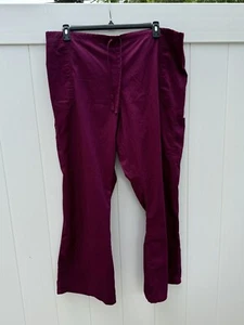 Scrubstar Womens 3X  Wine Scrub Pants - Picture 1 of 4