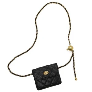 PU Leather Chain Belt Bag for Women Detachable Waist Crossbody Fanny Pack - Picture 1 of 6