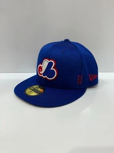 Authentic New Era MLB OnField 59Fifty Montreal Expos Fitted Cap | Blue - Picture 1 of 6