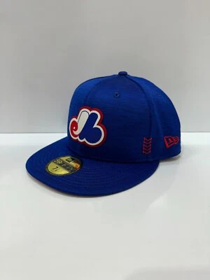 Подлинная облегающая кепка New Era MLB OnField 59Fifty Montreal Expos | синяя - Изображение 1 из 4