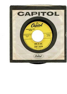 Johnny Jordaan Polka45(Capitol F3691)Home At Last/It's Grand To Be In Love PROMO - Picture 1 of 2
