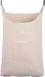 Laundry Collector Laundry Hamper Door Hanging Laundry Bag With Hooks beige 65li - Picture 1 of 6