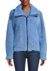 Women's Apparis Tamika Faux Fur Jacket Marina Blue Sz Small - Picture 1 of 11