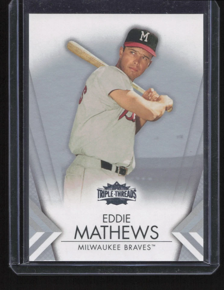 Eddie Mathews 2012 Topps Triple Threads #57 Milwaukee Braves - Image 1 of 2