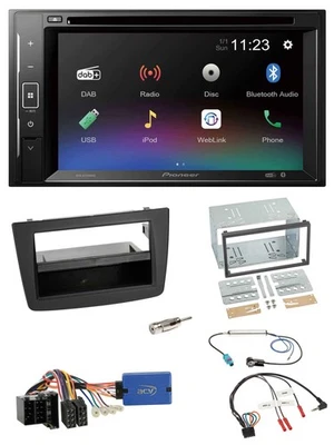 Pioneer Bluetooth Lenkrad USB 2DIN DAB DVD Autoradio für Alfa Romeo Mito ISO 955 - Bild 1 von 4