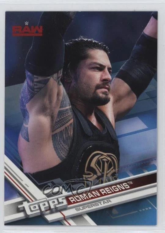 2017 Topps WWE Then Now Forever Blue /99 Roman Reigns #133 - Image 1 of 2