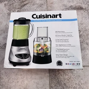 Cuisinart Smart Power Duet Blender Food Processor BFP-703BC 500 Watt Stainless - Picture 1 of 4