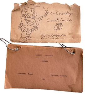 Recipe Book Women’s Fellowship Gunnison Colorado 1969 Community Church Recipes - Picture 1 of 19