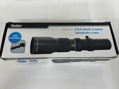 Vivitar 500mm F/8.0 MultiCoated Telephoto High Definition Lens SLR Compatible  - Image 1 of 4