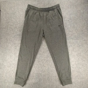 Nike Therma-FIT Pants Mens XL Gray Standard Fit Joggers Fleece Lined Zip Pocket - Picture 1 of 12