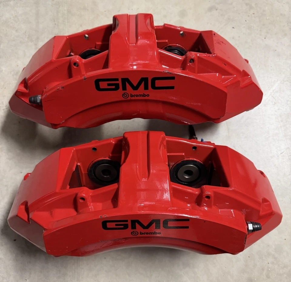GMC Cadillac Escalade V Brembo Tahoe Denali Yukon Silverado 2014+ Brake Calipers - Image 1 of 4