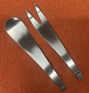 Carl Aubock Amboss Rosterei Austria MCM Edelstahl Salat Servier Set - Bild 1 von 8