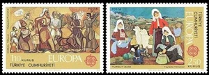TÜRKEI 1975 Europa 2v postfrisch ** - Bild 1 von 1