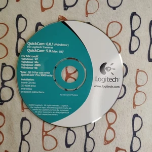 Logitech QuickCam 6.0.1/5.0 Installation CD 2002 Windows XP/ME/2000/98 Mac OS 9 - Picture 1 of 1