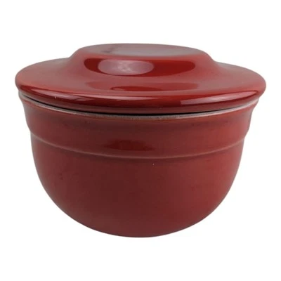 EMILE HENRY Red Butter Bell Crock Keeper 16.10 France -EUC - Image 1 of 4