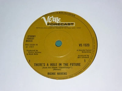 RICHIE HAVENS - There's A Hole In The Future - UK 7" - VERVE VS 1523 - Изображение 1 из 2