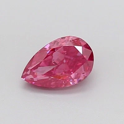 Pear 1.08ct Fancy Vivid  Pink VS2 CVD  IGI Certified Loose Lab Grown Diamond - Image 1 of 3