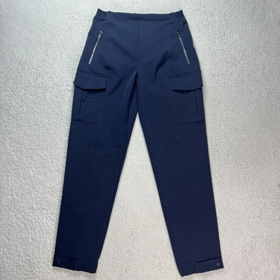 Athleta Endless High Rise Cargo Pants Size 2 Pockets Stretch Tapered Smokey Blue - Image 1 of 4