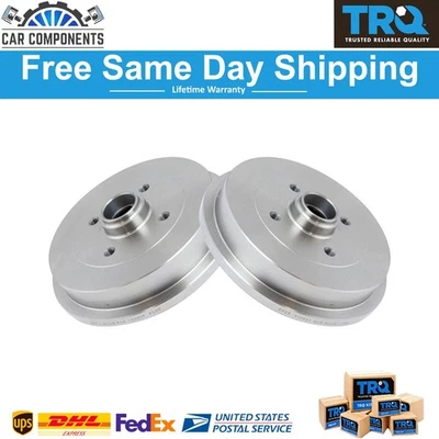 New Rear Brake Drum Pair Set Kit LH Side Left & RH Side Right For Audi VW - Image 1 of 4