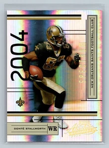 2004 Playoff Absolute Memorabilia Spectrum Donte Stallworth /100 #88 Saints - Picture 1 of 2