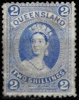 Queensland 1882 - 2 Sh ☀ MNG - Image 1 of 2