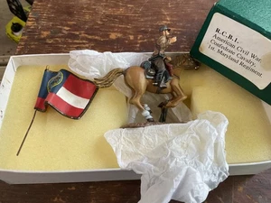 Frontline Figures Civil War RCB 1 Mounted Confederate Cavalry 1st Maryland - Picture 1 of 11