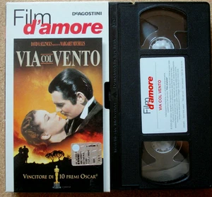 VHS Film Drammatico VIA COL VENTO Clark Gable Vivien Leigh DeAgostini - Picture 1 of 3