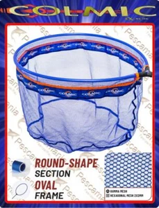 Tête d’épuisette Colmic FINE GUMMA CARPA 020 cm.55X46 filet matériau caoutchout - Photo 1/1